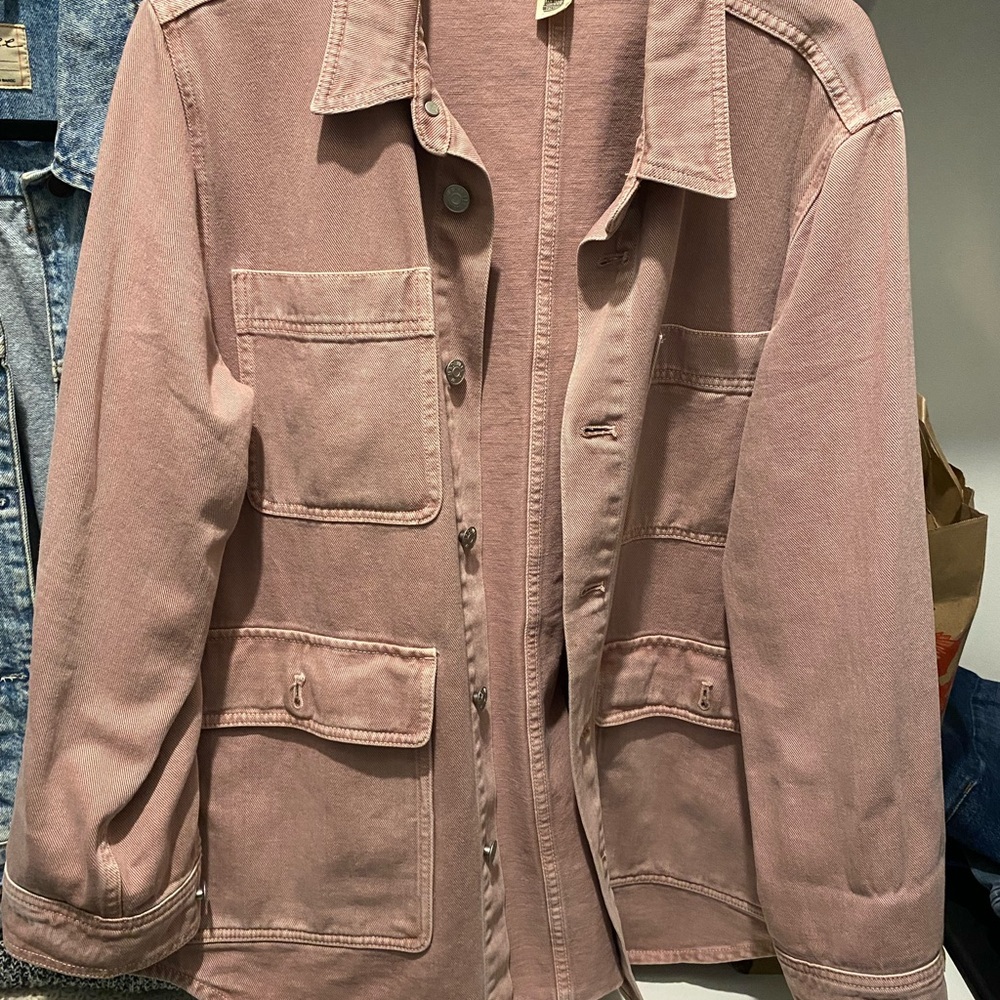 Madewell Women's Utility Jacket in Dusty Pink